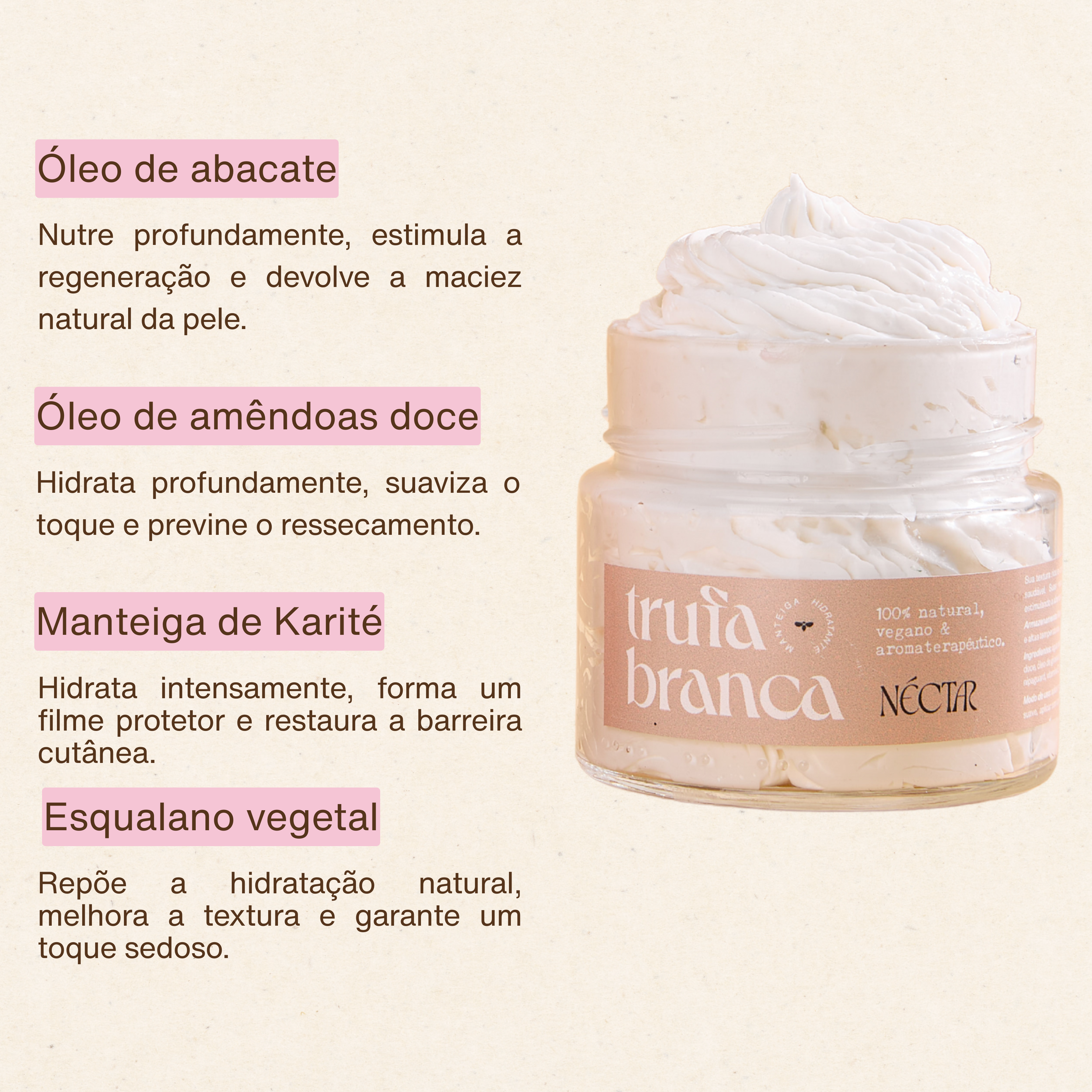 Manteiga Hidratante Trufa Branca