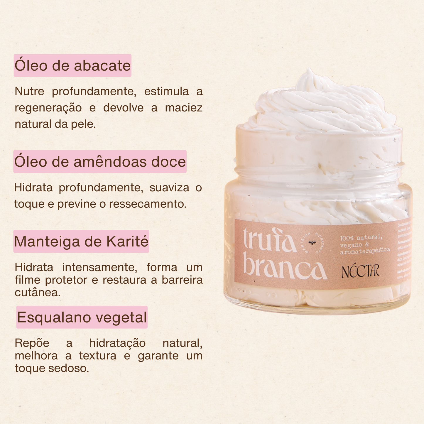 Manteiga Hidratante Trufa Branca