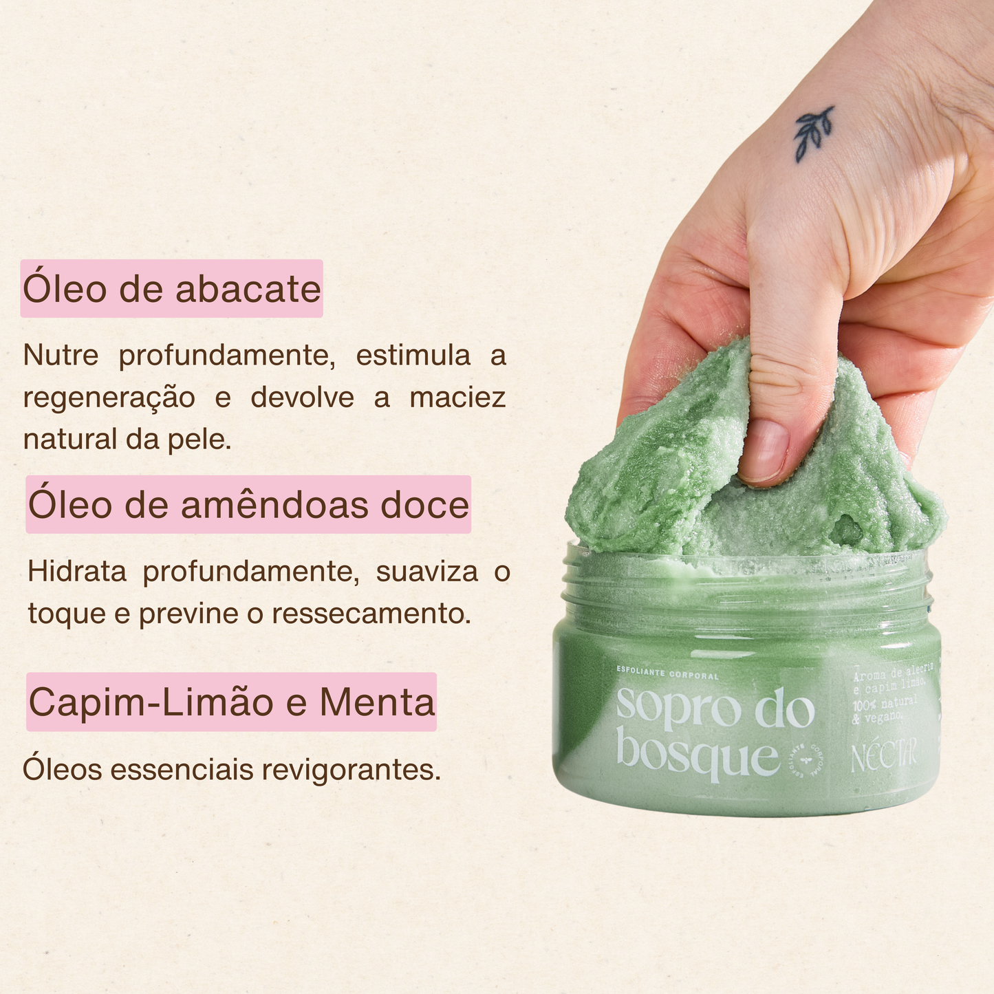 Esfoliante Corporal: Sopro do Bosque