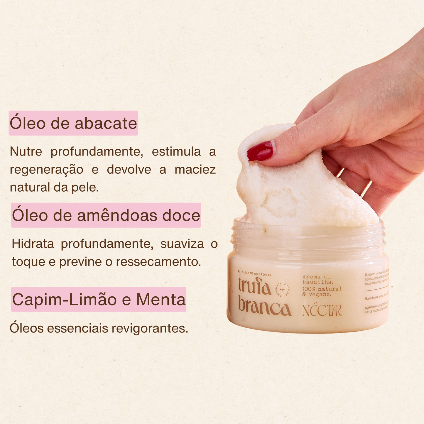 Esfoliante Corporal: Trufa Branca