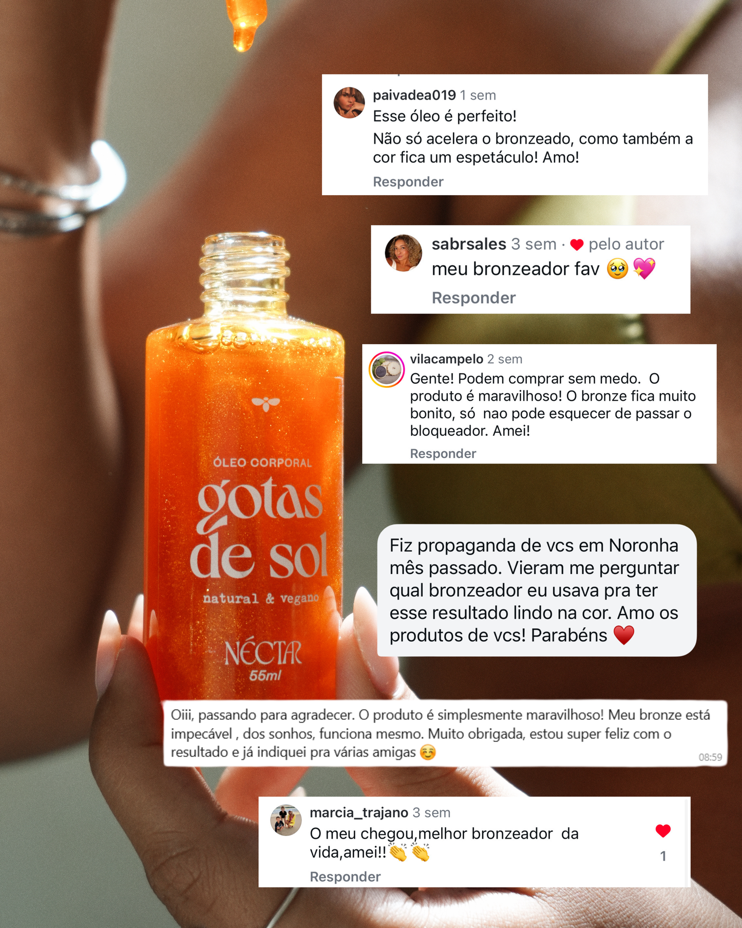 Óleo Corporal Gotas de Sol